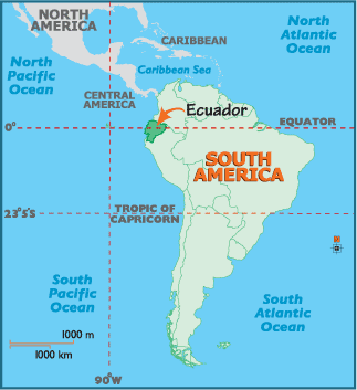 ecuador map south america